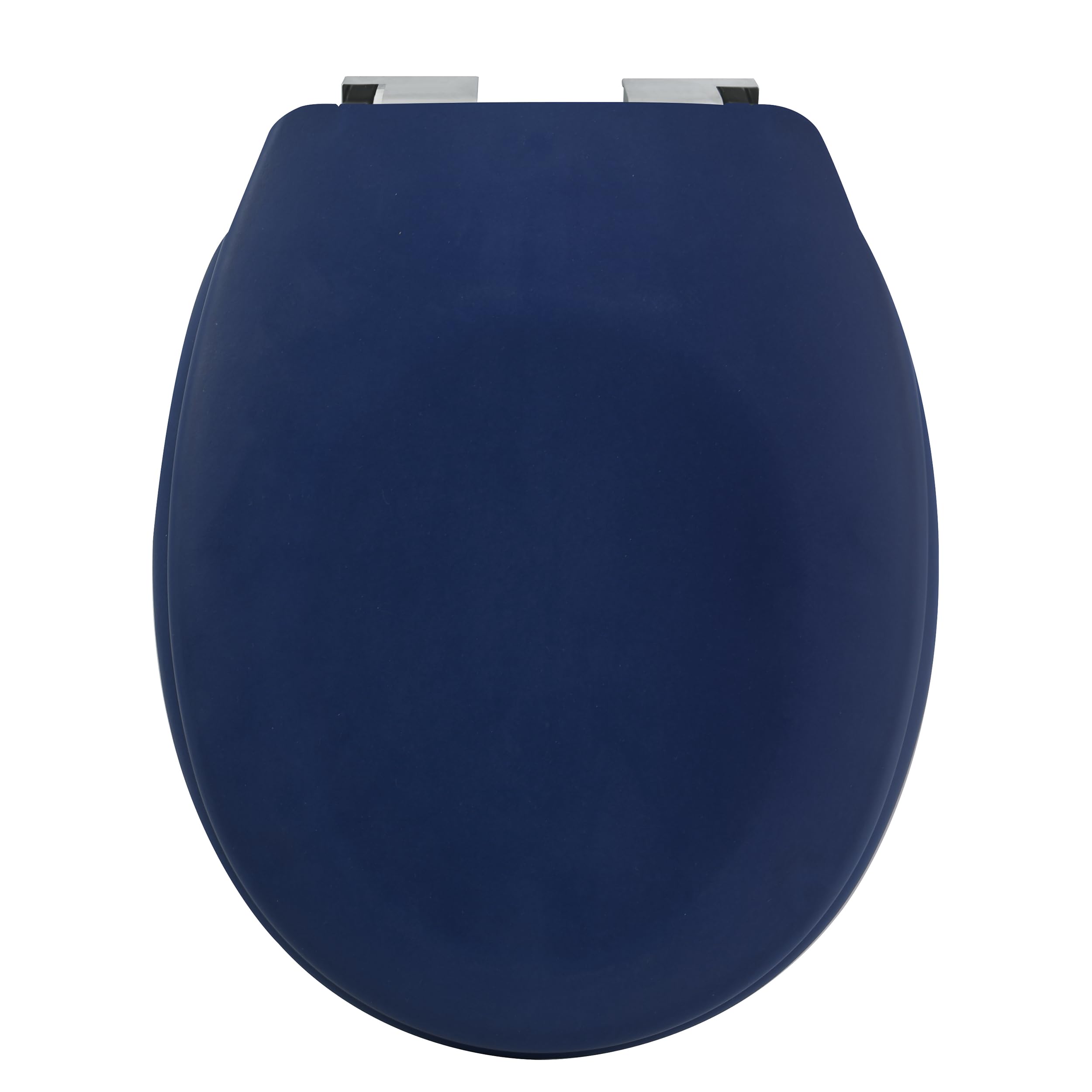 Spirella Toilet Seat, Oval, Blue, Duroplast, Soft Close Mechanism, Rustproof Stainless Steel Hinges