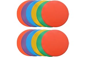 Eco Walker 10inch Spot Markers 12pcs Floor Flat Field Cones for Sports Speed Agility Training