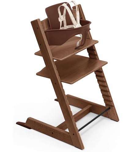 Stokke Tripp Trapp High Chair + Baby Set + Harness, Oak Warm Brown