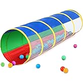 Hoohtoot Kids Crawl Through Play Tunnel, Pop Up Baby Play Tunnel for Toddlers, Game Toy Play Tent for Girl or Dog Cat Pet Tunnel