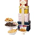 Broadway Basketeers 4 Box Gourmet Food Tower Snack S For Women, Men, Families, C