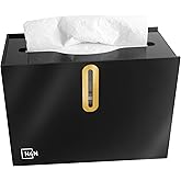 H4N Multifold Hand Paper Towel Dispenser Countertop, Compact Design, Single Sheet Dispensing for Home and Commercial Use, Black