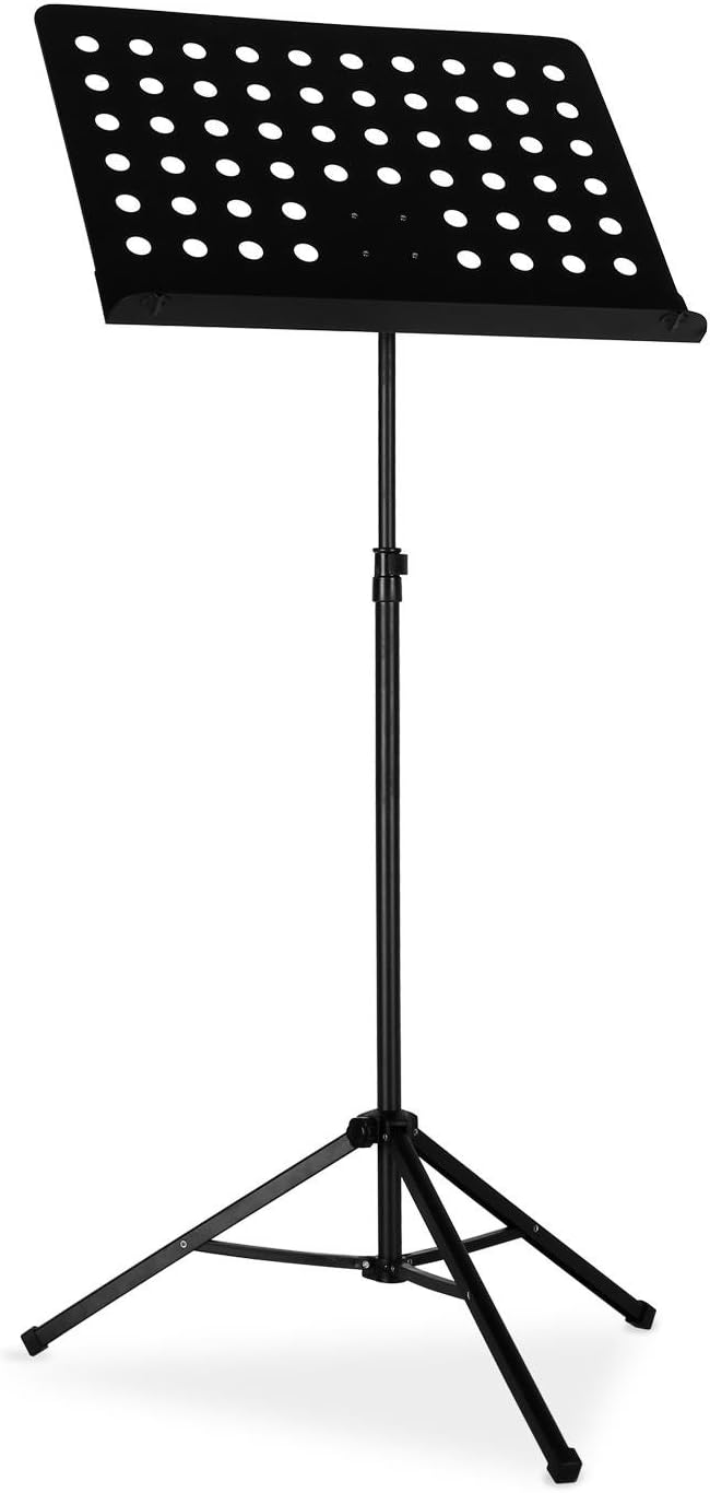Malone Note-1 Sheet Music Stand (Bendable and Adjustable, 2.2kg Weight) - Black