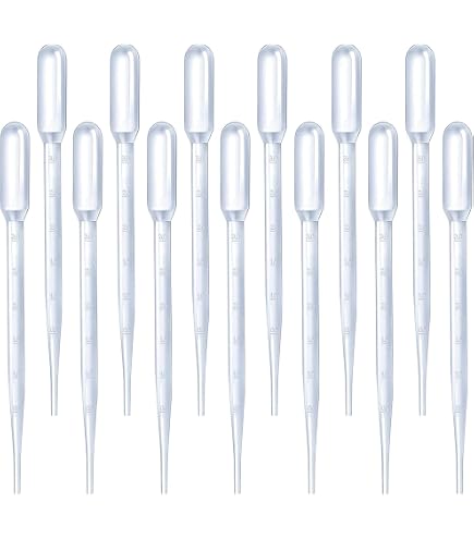 Lot De 100 Pipettes En Plastique Jetables 3ml - Graduées, Transparentes, Pour Loisirs Créatifs, Laboratoire Et Enfants