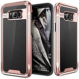 Samsung Galaxy S8 Case, E LV Galaxy S8 - Hybrid [Scratch/Dust Proof] Armor Defender Slim Shock-Absorption Bumper Case for Samsung Galaxy S8 - [BLACK/ ROSE GOLD]