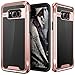 Samsung Galaxy S8 Case, E LV Galaxy S8 - Hybrid [Scratch/Dust Proof] Armor Defender Slim Shock-Absorption Bumper Case for Samsung Galaxy S8 - [BLACK/ ROSE GOLD]