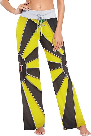 colormu Womens Pj Pants Sleep Pants Long Athletic Wide Leg Pants Target Design at Amazon Womenâs 
