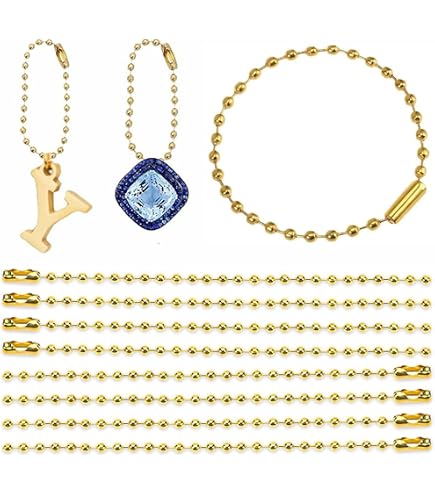 100 Chaînes Boules Acier Inoxydable Réglables 15 Cm – Connecteurs Perles Pour Porte-Clés, Bijoux
