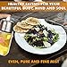 SONICA ORGANICS-Premium-Olive-Oil-Sprayer-Fine-Mister Glass Spray-Bottle 6 oz for Cooking, Baking, Roasting, Grilling, Frying, BBQ, Salads, BPA-Free, Vinegar Mister with Premium Anti-Clog Filter