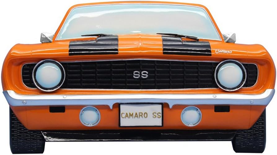 Corvette Central Orange GM Chevy Camaro 1969 Resin Wall Plaque #7520-23