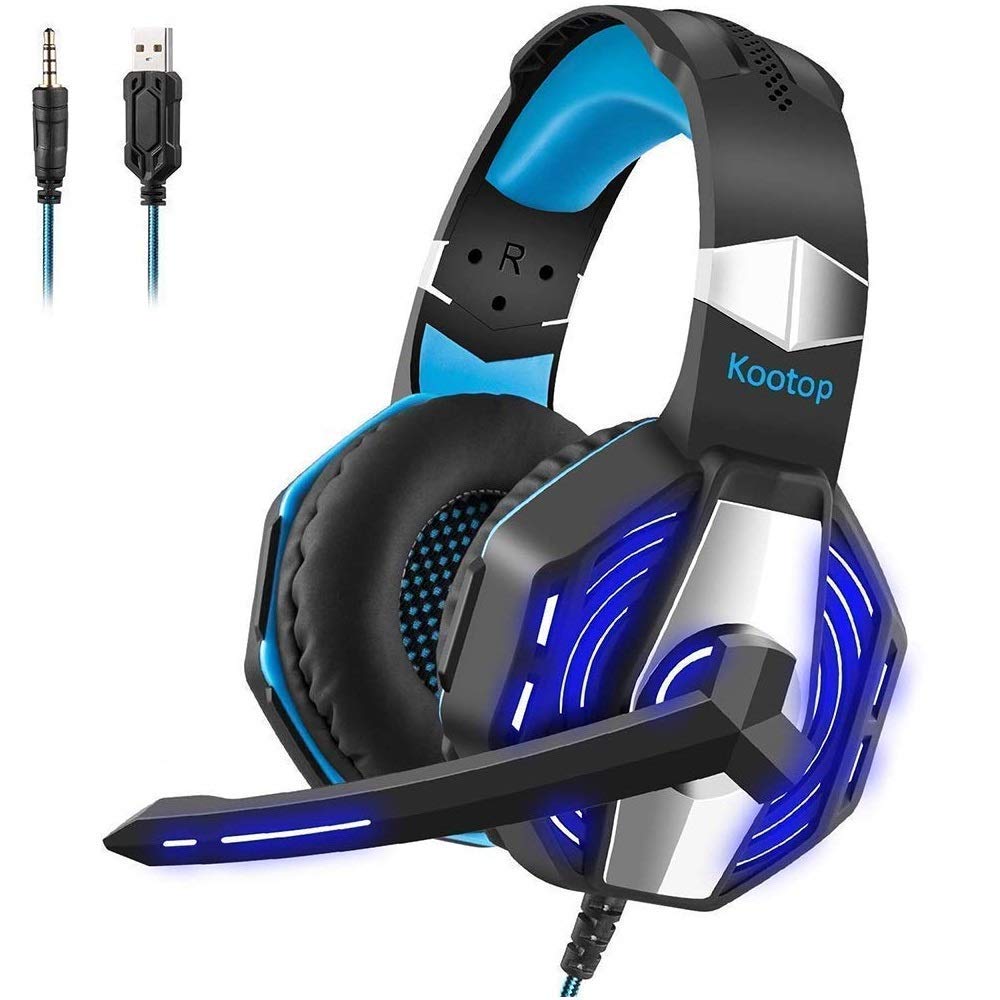 Stereo LED Soft Earmuff Headphones w 