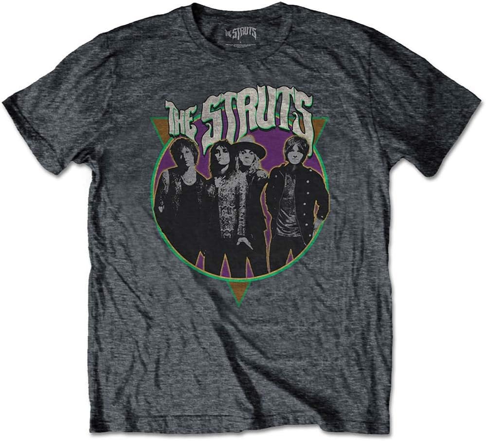 The Struts T Shirt Standing Band Logo Official Mens Dark Heather Size M
