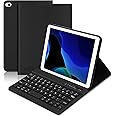 BORIYUAN iPad Mini Keyboard Case, Detachable Wireless Bluetooth Keyboard Slim Folio Smart Cover for Apple iPad Mini 5 2019/iPad Mini 1 2 3 4 - Black