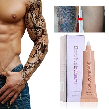 Boroline Permanent Tattoo Removal Cream Romantic Bear No Need For Removing Pain Pastes Maximum Strength Natural Ingredients Safe Non Toxic Moisturizes The Skin Amazon De Beauty