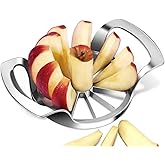 LIIGEMI Apple Slicer,12-Blade Extra Large Apple Corer, Heavy Duty Stainless Steel Apple Cutter and Divider，Easy to Use, Time-