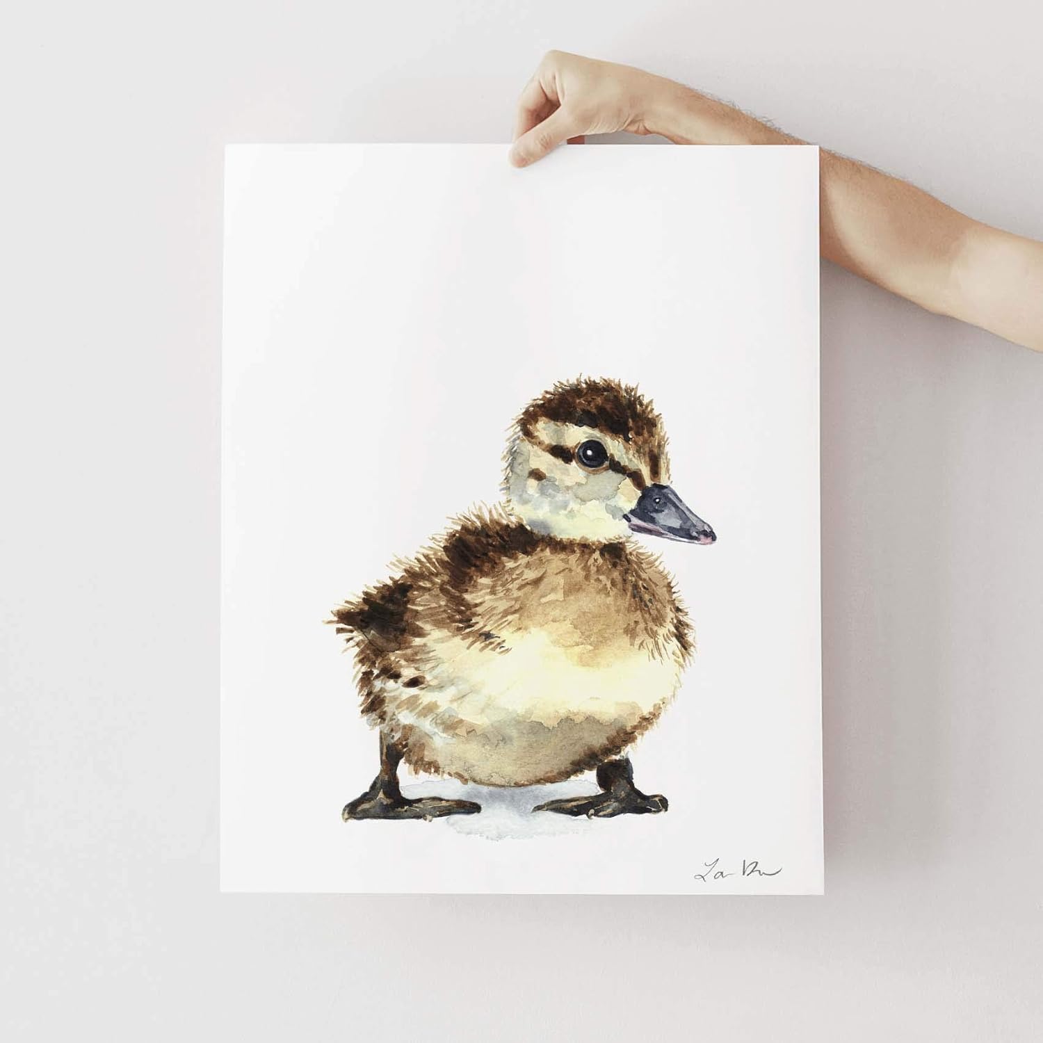 Duckling Art Print Or Card Dealerdaihatsulampung Watercolor Art Collectibles