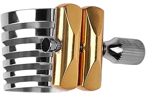 Saxophone Ligature Stainless Steel Sax Mouthpiece Ligature Replacement for DIY Maintenance Alto Tenor Soprano Baritone Trumpe