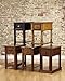 Signature Design by Ashley Breegin New Traditional Chair Side End Table, Brown with Faux Marble Top