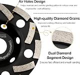 SHDIATOOL Diamond Turbo Grinding Wheel Concrete Cup Disc 115mm for Stone Marble view 4