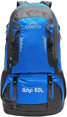 Amazon Gohyo 登山リュック 60l 大容量 防水 背中通気 多機能リュック リュックサック ハイキングバッグ コンパクト アウトドア 便利グッズ バックパック 長期旅行 通勤 通学 男女兼用バッグ 登山用品 Pc収納リュック ユニセックス ブルー Gohyo 登山リュック