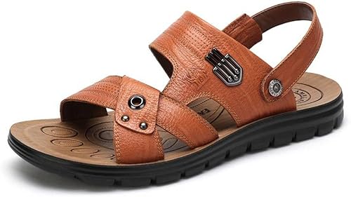 Amazon Camel キャメルメンズclassicalレザードレスサンダル カラー オレンジ ファッションサンダル
