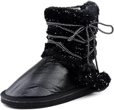 metallic winter boots