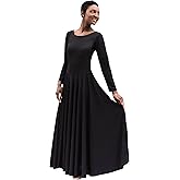 EUROTARD Womens 13524 Long Sleeve Worship Praise Liturgical Full Dance Dress
