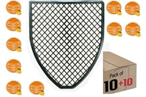 LIBEROLL Urinal Mats (10Packs) -Urinal Screen Deodorizer(10 packs) Urinal Cakes Fresh Bathroom urinal mats for men bathroom urinal pads Black (10 black +10 orange)