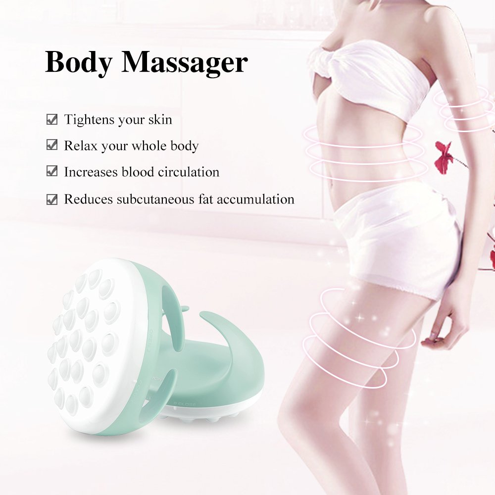 TOUCHBeauty Cellulite Massager Body Slimmer Removal Brush Mitt Green TB-0826A