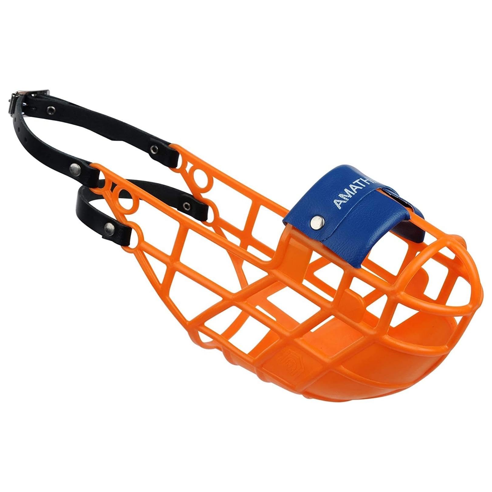 AMATHINGS Muzzle Model Super Kennel Soft with padded nose piece In Orange Drinking Always Possible Ideal for freewheeling, dog meadow, kennel, race