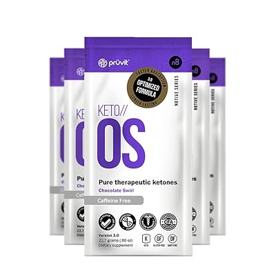 KETO//OS Chocolate Swirl No Caffeine, BHB Salts Ketogenic Supplement - Beta Hydroxybutyrates Exogenous Ketones for Fat Loss, Workout Energy Boost and Weight Management through Fast Ketosis, 30 Sachets