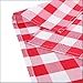 Waysle Square Tablecloth, 70 x 70 Inch, Red and White Checker Table Cloth for Square or Round Tables in Washable Polyester, Great for Wedding, Restaurant, Party, Banquet Decoration
