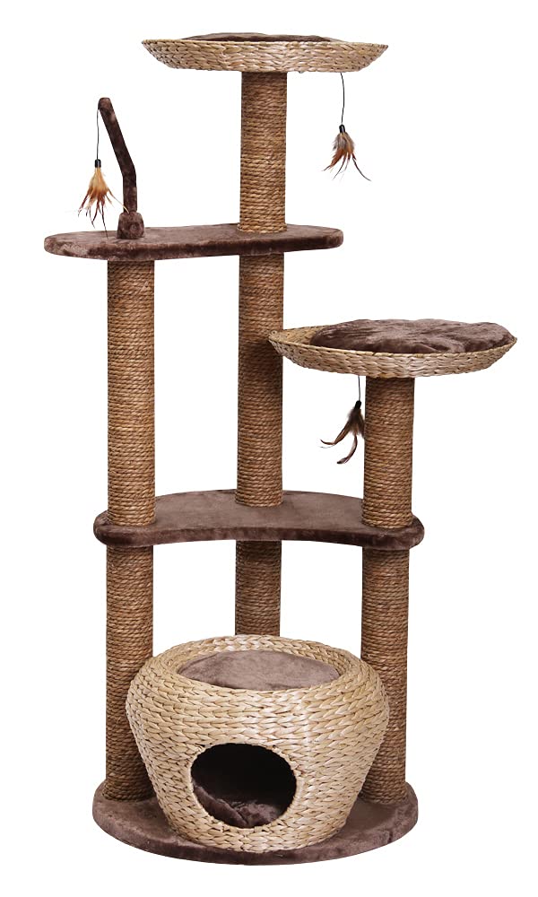 Nobby 63212-96 "Estaca" Scratching Post, Brown, 60 x 60 x 144.5 cm