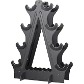 Dumbbell Rack 4 Tier Weight Rack for Dumbbells Compact Dumbell Rack Stand Only for Home Gym Weight Stand, (Rack ONLY)