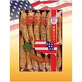 Hsu's SKU 0102-4 Long Medium American Ginseng Roots 4 oz Box