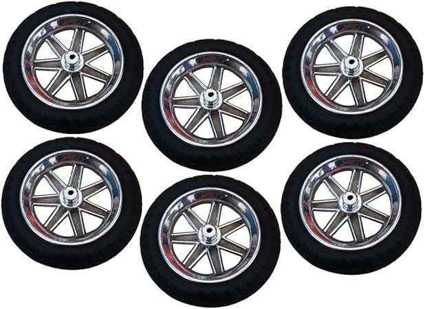 Amazon 6個セット おもちゃ 車用 ゴム タイヤ ホイールセット 車輪 Diy用 オートバイスペアパーツ ラジコン ドローン 通販