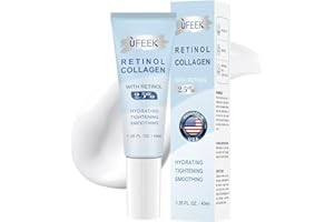 UFEEK Retinol Moisturizer Face Cream with Collagen, Hyaluronic Acid – Anti Aging & Hydrating Cream for Face, Chest & Body – Instant Face Lift Cream, Neck wrinkle cream for Men & Women, 1.35 FL OZ