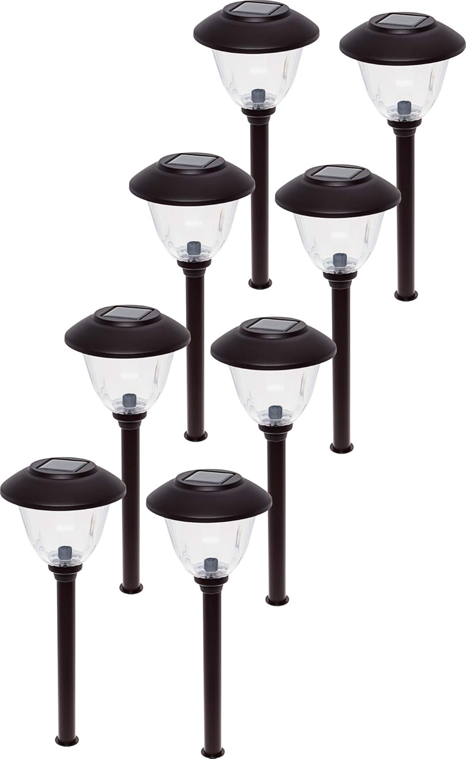 Energizer Stainless Steel Solar LED Path Stake Light (Bronze, 8 Pack)