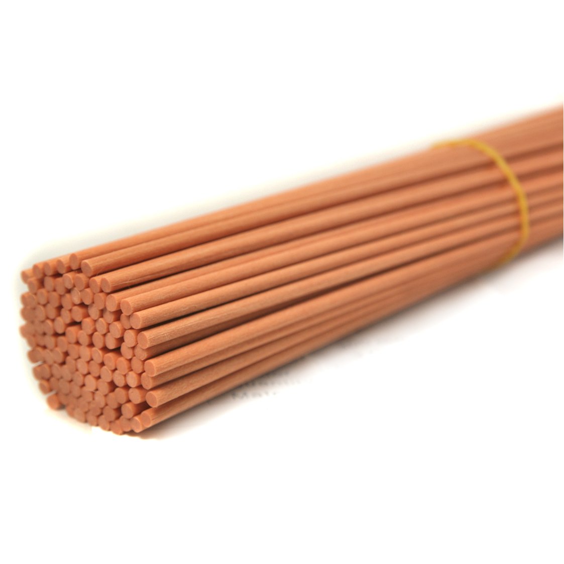 Ougual 50 Pieces Fiber Reed Diffuser Replacement Refill Sticks for Aroma Fragrance (Lightbrown, 30cmx3mm)