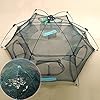 New-Folded-80x80cm-Folding-Crab-fish-Minnow-Fishing-Trap-Cast-Net