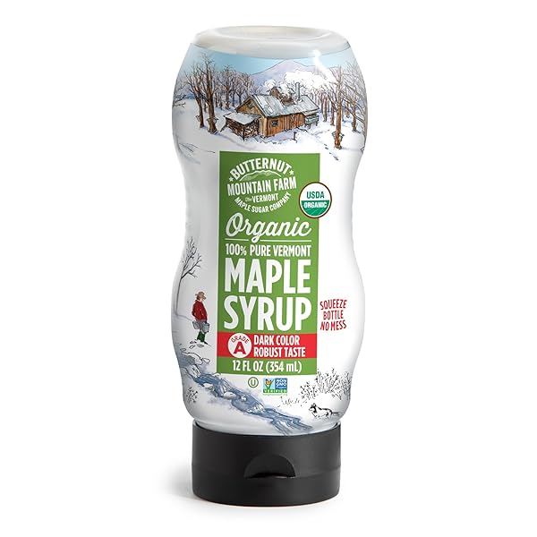 BUTTERNUT MOUNTAIN FARM 100% PURE ORGANIC MAPLE SYRUP...