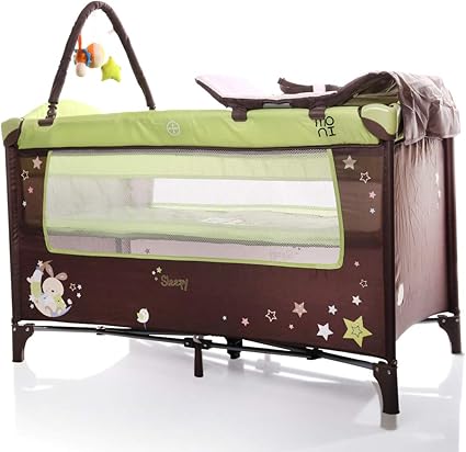 Lit Parapluie Bebe Lit Pliant Lit De Voyage Sleepy Vert Amazon Fr Bebes Puericulture