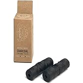 Organic Bamboo Fibre with Activated Charcoal Floss REFILLS with Tea Tree and Peppermint essential oils 60 m/66 yds - by Lucky Teeth (2 Pack)