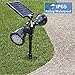 DBF Solar Motion Sensor Light Outdoor Upgraded 1000 Lumens Weatherproof Dual Head Solar Spotlight Wireles Solar Security Lights with 4 Mode, Ultra-Bright for Wall Garden Yard Driveway Pathway Walkway