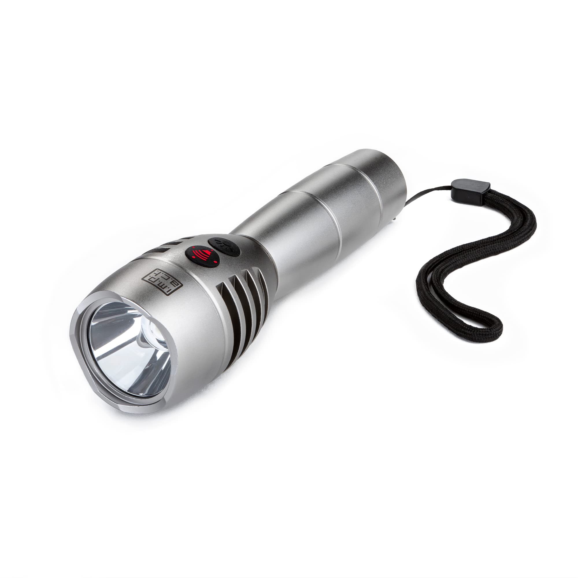 Defender Impact Personal Alarm Torch - USB Rechargeable LED Torch 130db Siren - Dual Function 3 in 1 Alarm & Strobe - High Powered 300 Lumen White Light LED CREE - (Regular)
