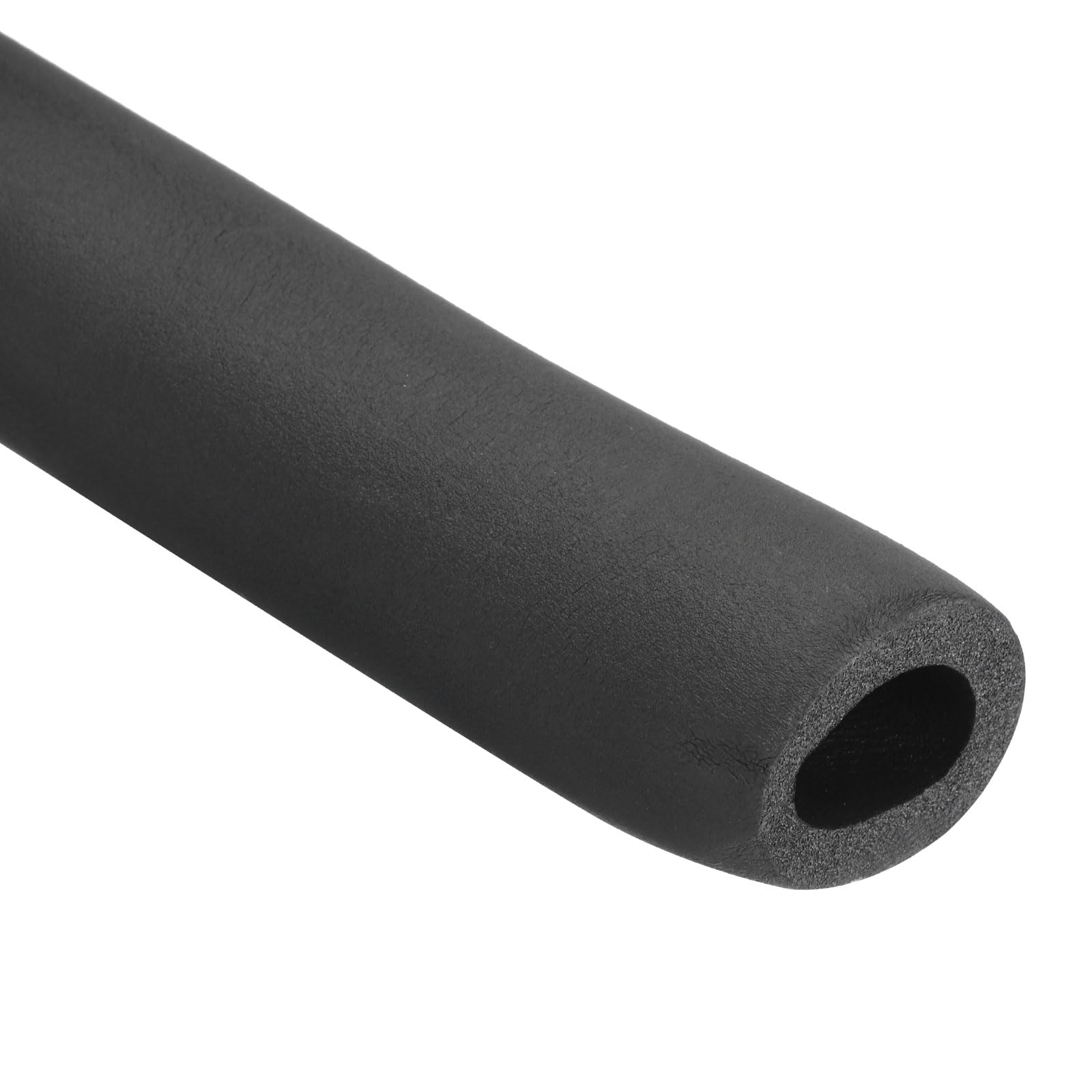 Rebower 25mm ID Pipe Insulation Tubing 9mm Thick Heat Preservation Foam Tube, [for Plumbing Freeze Protection Exercise Handle] - 43mm OD/6ft/Black