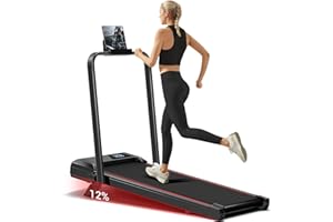 LONTEK 17% Incline Walking Pad Treadmills for Home and Office, 3-in-1 Folding Treadmill, Portable Under Desk Treadmill with 2.5 HP Quiet Brushless, 300 LBS Capacity