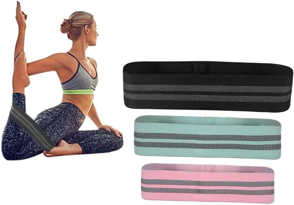 Resistance Bands for Legs and Butt Non Slip Non Rolling Bands Leg Workout at Home and Gym Build Muscle Exercise Bands Booty Bands Hip Bands