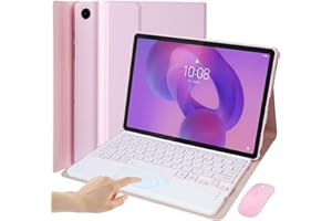 Keyboard Case for Lenovo Idea Tab 11-inch 2025 Models (TB-336ZU/TB-336FU),7-Color Backlight Detachable Smart Trackpad Wireles