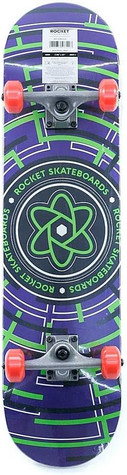 Rocket Atom Series Complete Skateboard - Maze 7.75"